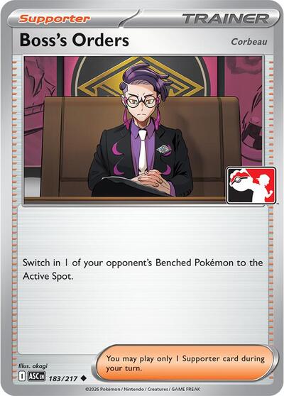 Boss's Orders [Corbeau] - 183/217 | 183/217 | Normal | Prize Pack Series Cards