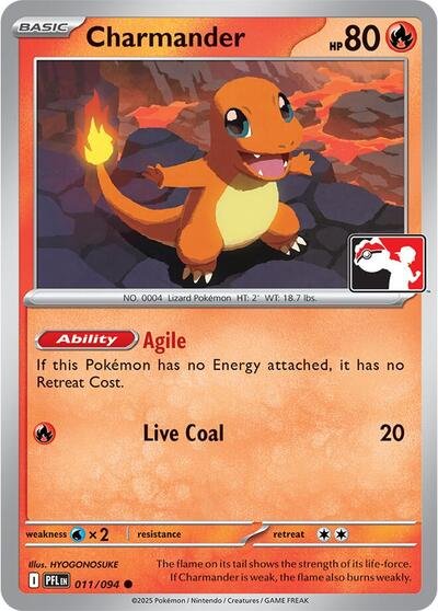 Charmander - 011/094 | 011/094 | Normal | Prize Pack Series Cards