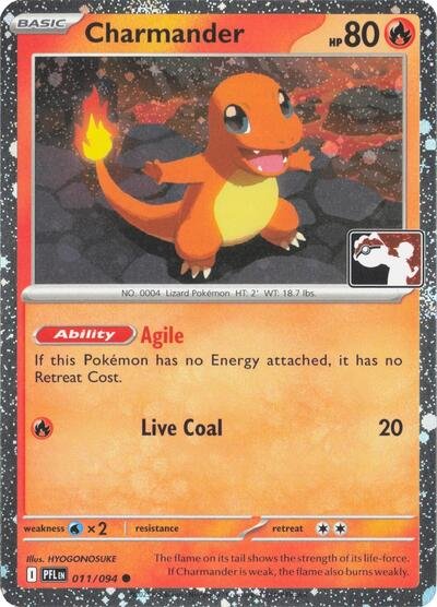 Charmander - 011/094 (Cosmos Holo) | 011/094 | Holofoil | Prize Pack Series Cards
