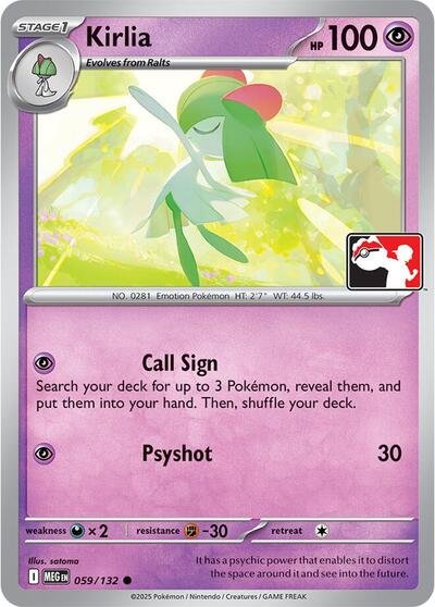 Kirlia - 059/132 | 059/132 | Normal | Prize Pack Series Cards