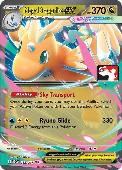 704432_400w Mega Dragonite ex - 152/217 | 152/217 | Holofoil | Prize Pack Series Cards