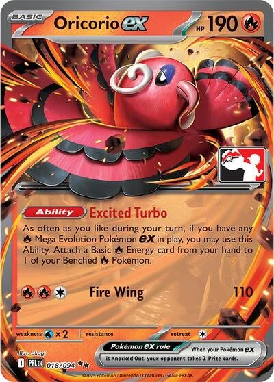 Oricorio ex - 018/094 | 018/094 | Holofoil | Prize Pack Series Cards