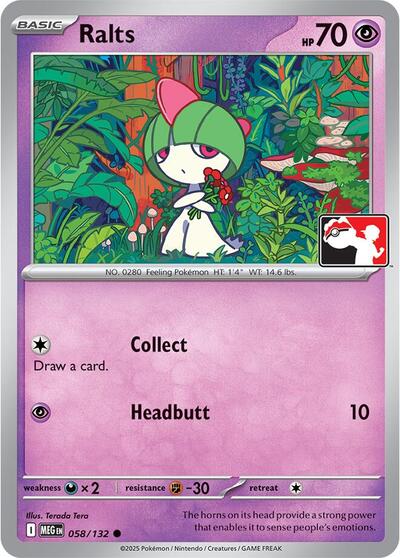 704454_400w Ralts - 058/132 | 058/132 | Normal | Prize Pack Series Cards