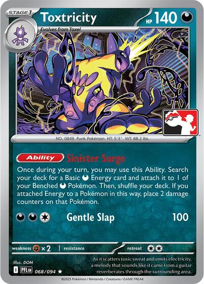704463_400w Toxtricity - 068/094 | 068/094 | Normal | Prize Pack Series Cards