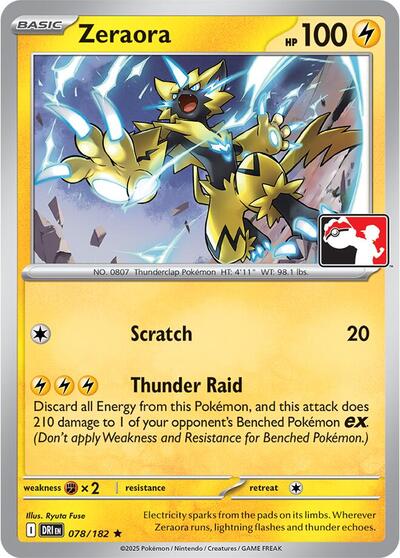 704472_400w Zeraora - 078/182 | 078/182 | Normal | Prize Pack Series Cards