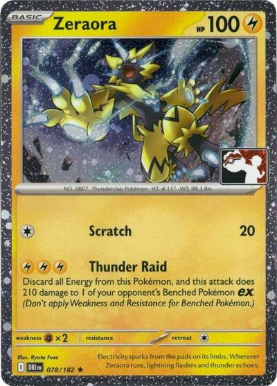 Zeraora - 078/182 (Cosmos Holo) | 078/182 | Holofoil | Prize Pack Series Cards