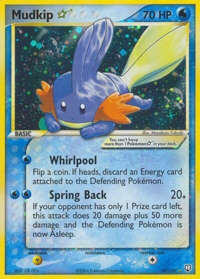 87616_400w Mudkip Star | 107/109 | Holofoil | Team Rocket Returns