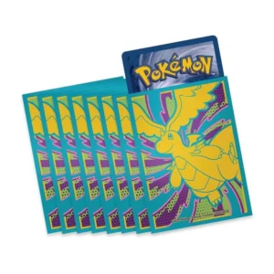 Fundas Pokemon del set Ascended Heroes con diseno pop-art de Moltres