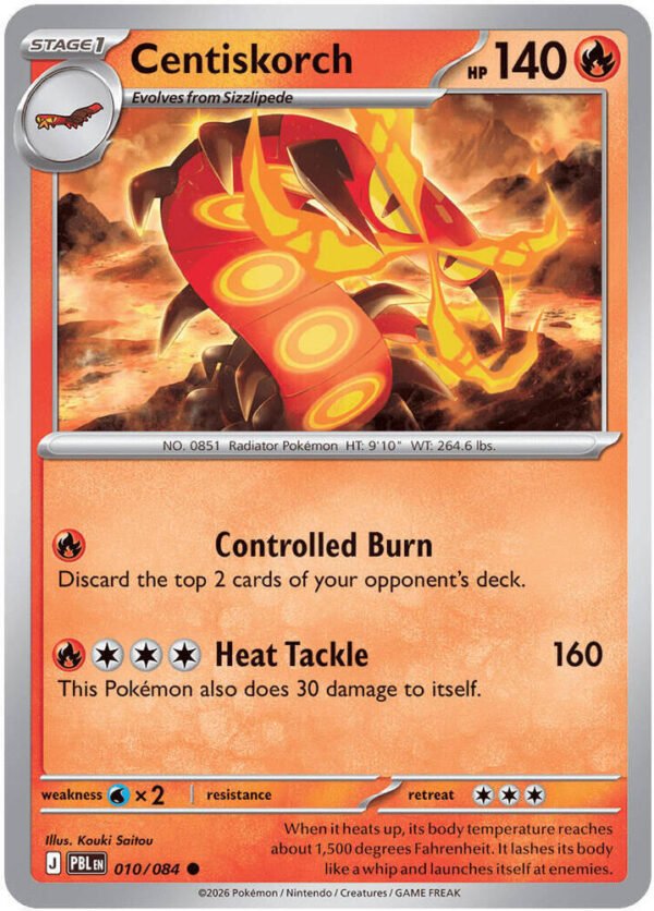 tcg-704767 Centiskorch | 010/084 | Reverse Holofoil | ME05: Pitch Black
