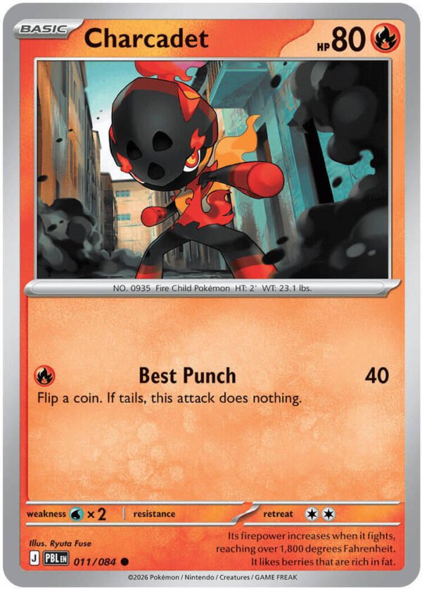 tcg-704768 Charcadet | 011/084 | Reverse Holofoil | ME05: Pitch Black