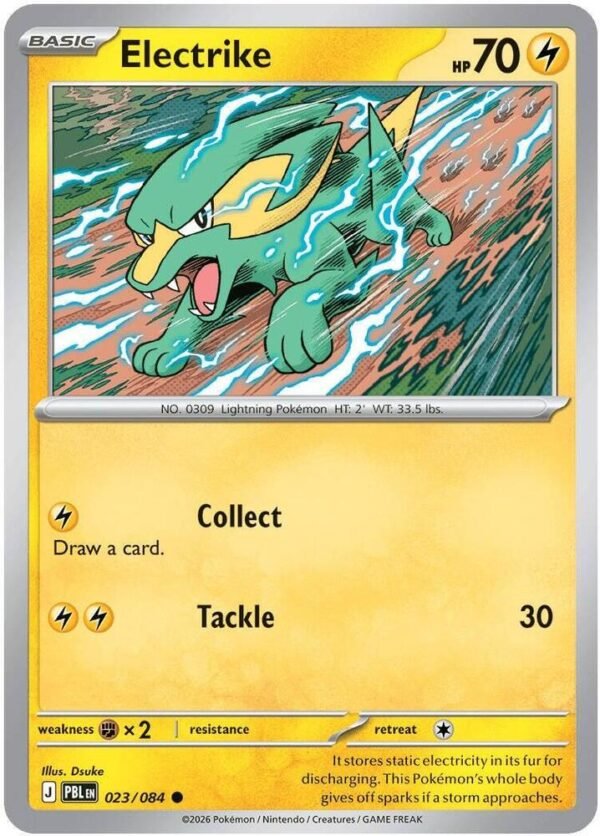tcg-704780 Electrike | 023/084 | Reverse Holofoil | ME05: Pitch Black