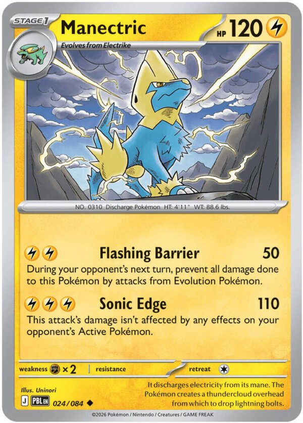 tcg-704781 Manectric - 024/084 | 024/084 | Reverse Holofoil | ME05: Pitch Black