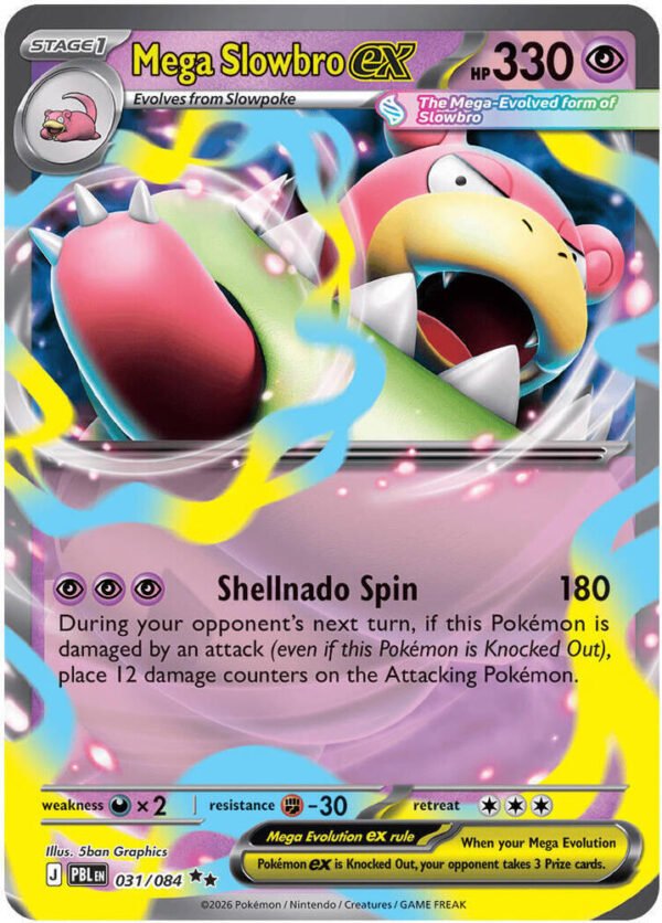 tcg-704788 Mega Slowbro ex | 031/084 | Holofoil | ME05: Pitch Black