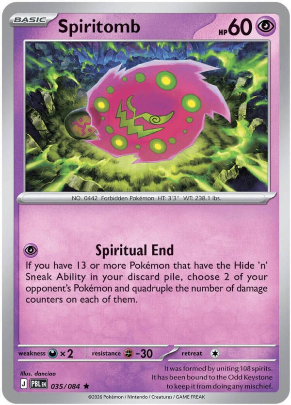 Spiritomb | 035/084 | Reverse Holofoil | ME05: Pitch Black