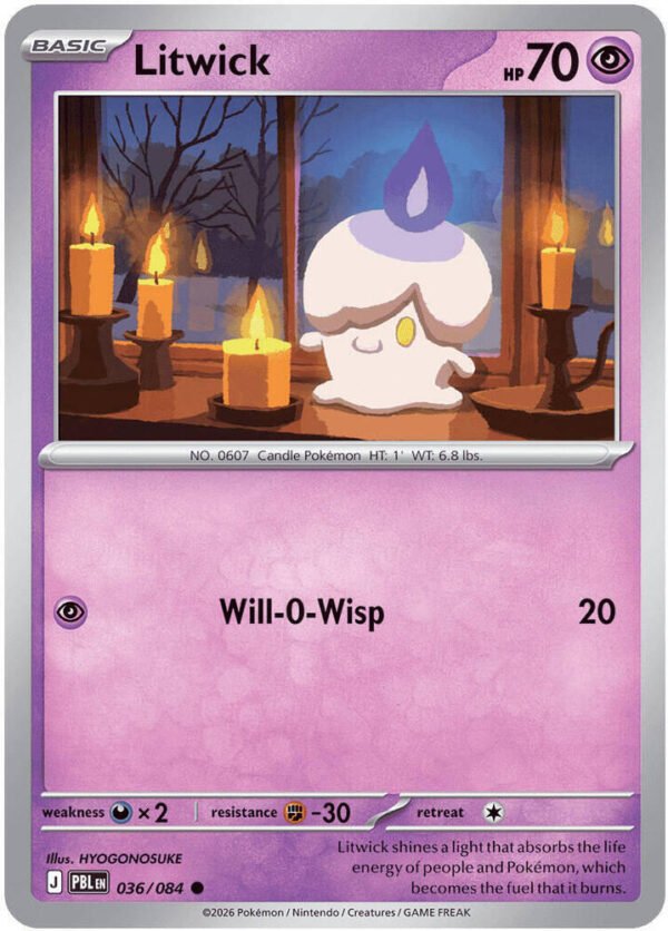 Litwick | 036/084 | Reverse Holofoil | ME05: Pitch Black