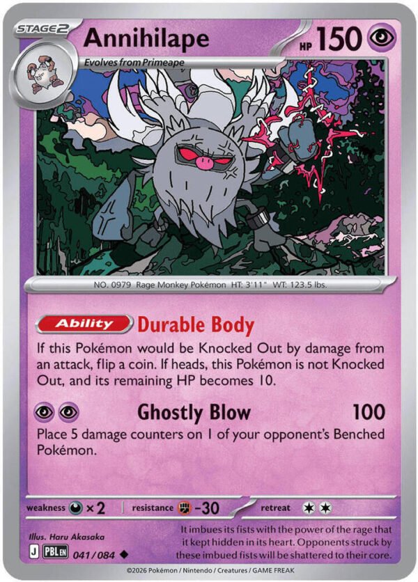 tcg-704798 Annihilape | 041/084 | Normal | ME05: Pitch Black