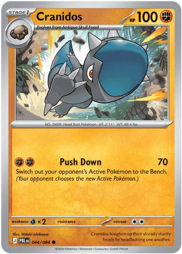 tcg-704801 Cranidos | 044/084 | Normal | ME05: Pitch Black