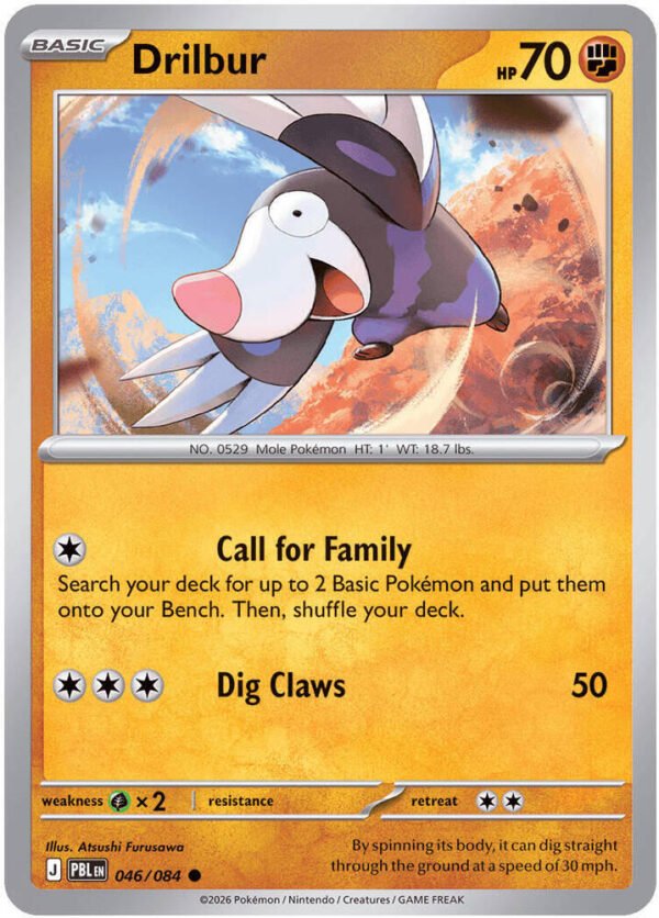 tcg-704803 Drilbur | 046/084 | Normal | ME05: Pitch Black