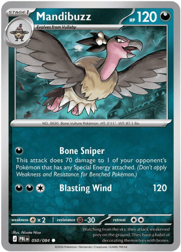 tcg-704807 Mandibuzz | 050/084 | Reverse Holofoil | ME05: Pitch Black