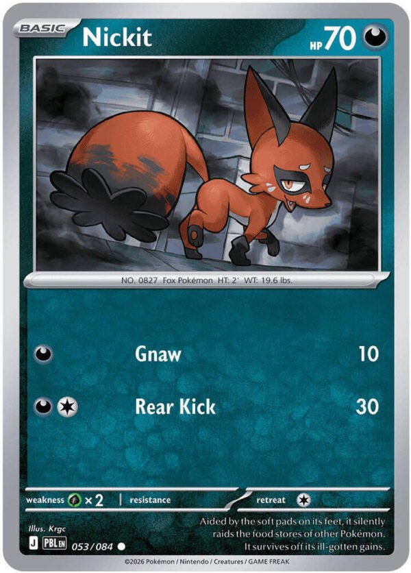 tcg-704810 Nickit | 053/084 | Reverse Holofoil | ME05: Pitch Black