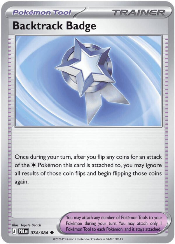 tcg-704831 Backtrack Badge | 074/084 | Reverse Holofoil | ME05: Pitch Black