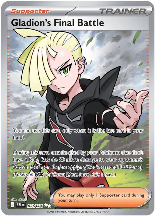 tcg-704865 Gladion's Final Battle - 108/084 | 108/084 | Holofoil | ME05: Pitch Black