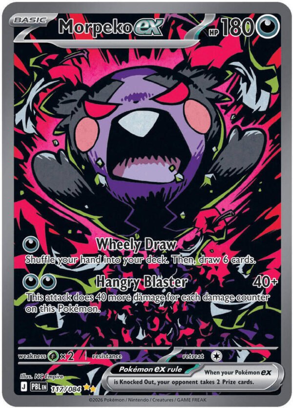 tcg-704874 Morpeko ex - 117/084 | 117/084 | Holofoil | ME05: Pitch Black
