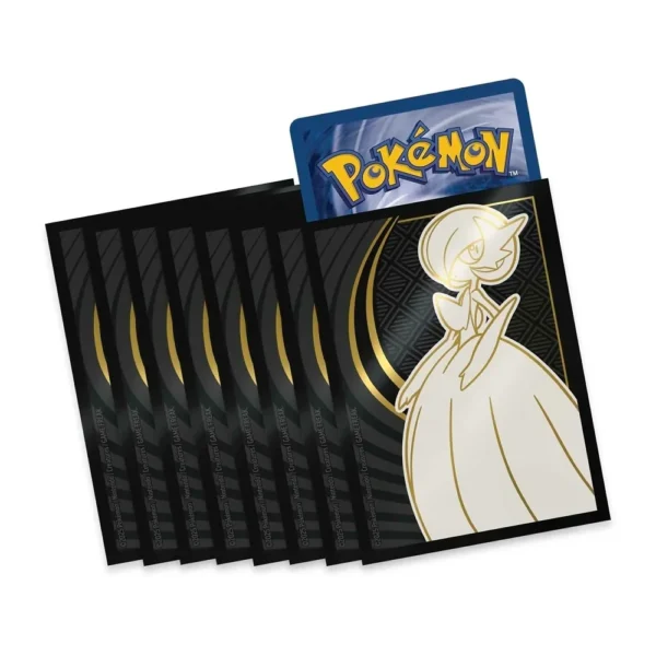 Fundas Pokémon de Mega Evolution con diseño de Gardevoir en negro y dorado