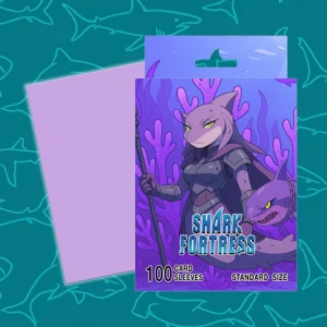 Sleeves Standard Shark Fortress Lyla x100 con empaque y reverso texturizado
