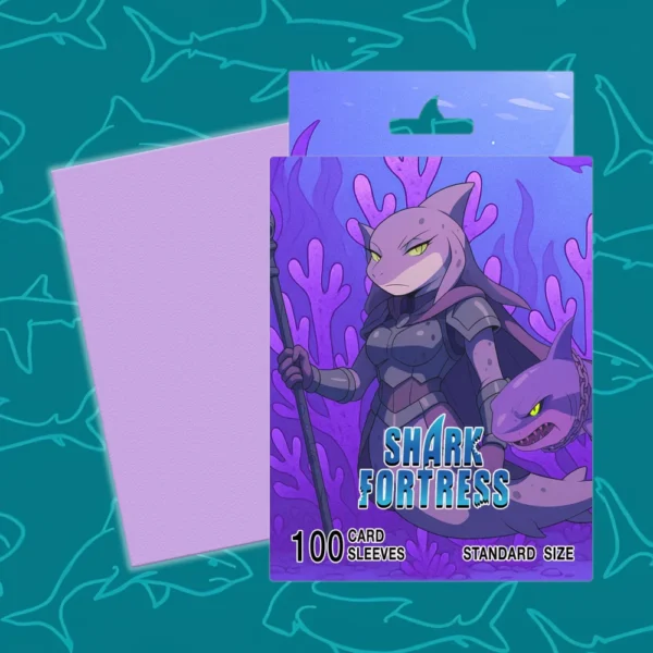 Sleeves Standard Shark Fortress Lyla x100 Sleeves Standard Shark Fortress Lyla x100 con empaque y reverso texturizado