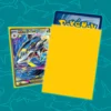 Sleeves Shark Fortress amarillos en cartas de tamaño estándar