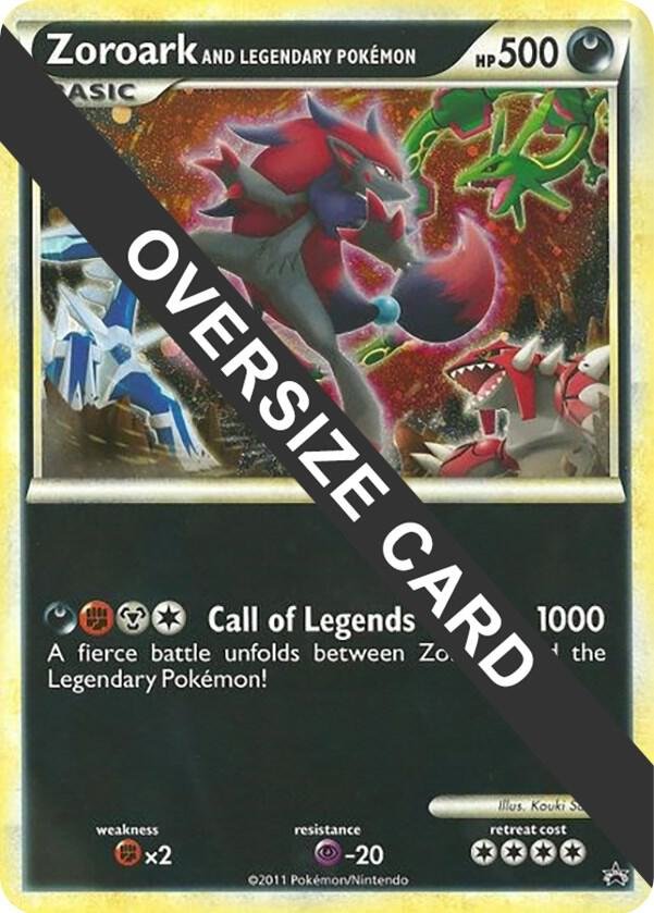 Zoroark and Legendary Pokemon (World of Illusions Promo) | Holofoil | Jumbo Cards