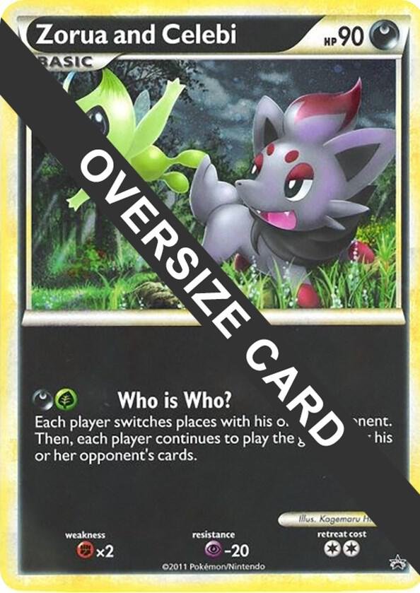 Zorua and Celebi (Black and White Tour Promo) | Holofoil | Jumbo Cards