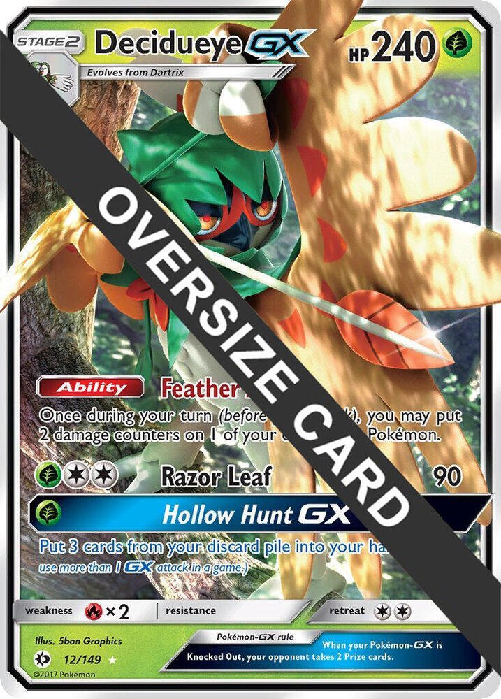 Decidueye GX - 12/149 (Decidueye GX Challenge Box) | 12/149 | Holofoil | Jumbo Cards