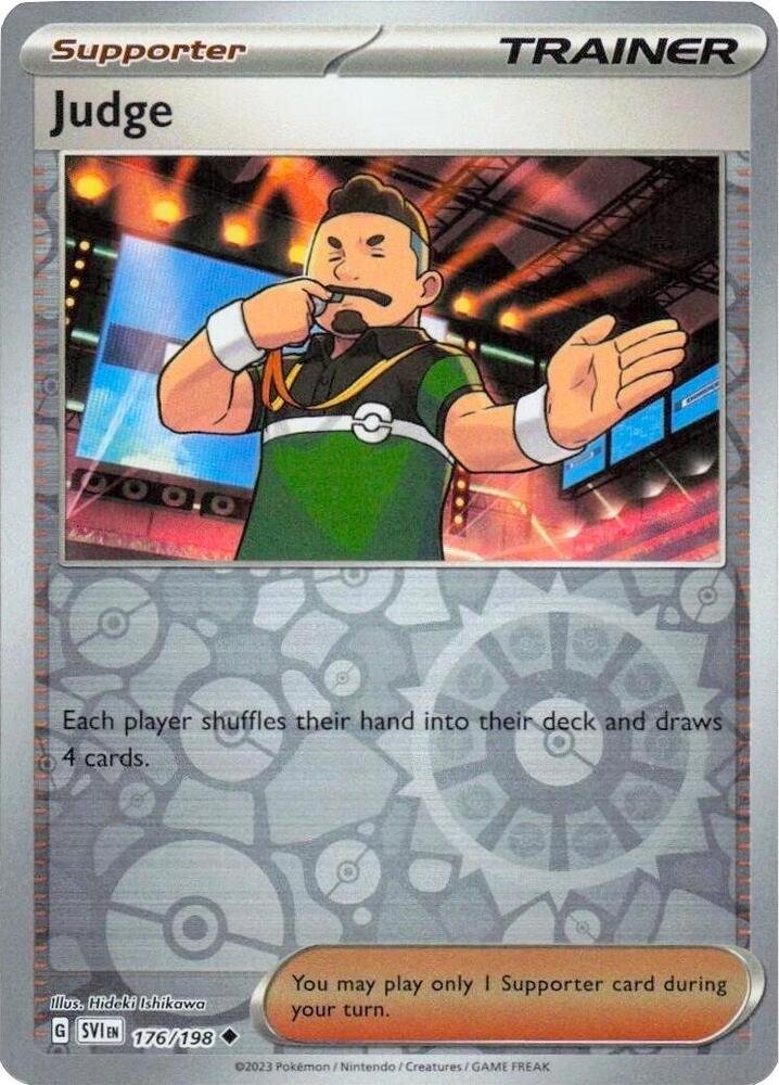 Judge - 176/198 | 176/198 | Reverse Holofoil | Professor Program Promos