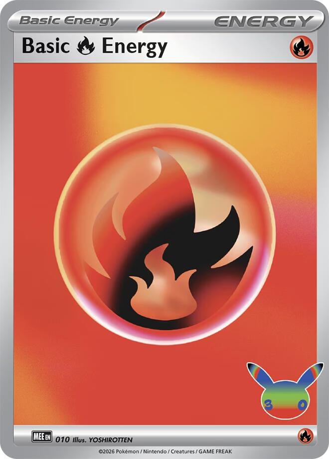713249_in_1000x1000 Basic Fire Energy - 010 (30th Celebration) | 010 | Holofoil | MEE: Mega Evolution Energies