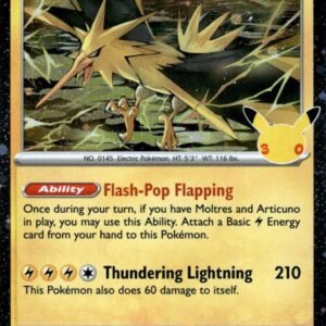 713266_in_1000x1000 Zapdos - 098 (30th Celebration) | 098 | Holofoil | ME: Mega Evolution Promo