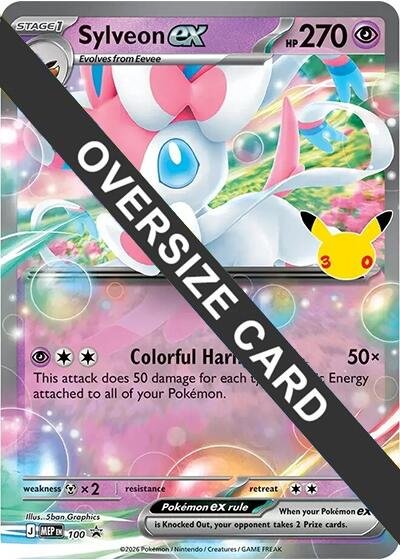 Sylveon ex - 100 (30th Celebration) | 100 | Normal | Jumbo Cards