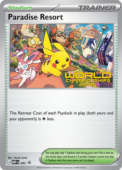 714597_in_1000x1000 Paradise Resort - 092 (World Championships 2026) | 092 | Normal | ME: Mega Evolution Promo