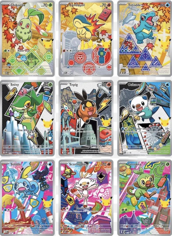 Grupo de 9 promos posibles — First Partner Series 2 Nueve promos posibles de First Partner Illustration Collection Series 2; cada caja incluye tres al azar