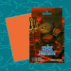 Sleeves Shark Fortress Orange x100 Sleeves Estándar Shark Fortress Orange x100 con empaque y reverso naranja texturizado