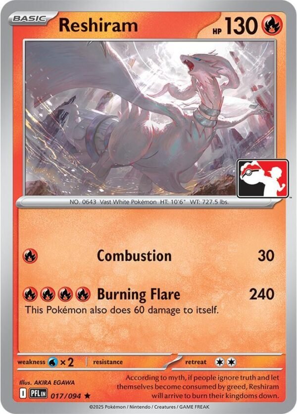 Reshiram – 017/094 | 017/094 | Normal | Prize Pack Series Cards Reshiram - 017/094 | 017/094 | Normal | Prize Pack Series Cards