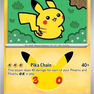 tcg-712941 Pikachu - 034/128 | 034/128 | Holofoil | ME: 30th Celebration