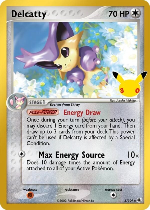 Delcatty | 5/109 | Holofoil | ME: 30th Celebration Classic Collection Delcatty | 5/109 | Holofoil | ME: 30th Celebration Classic Collection