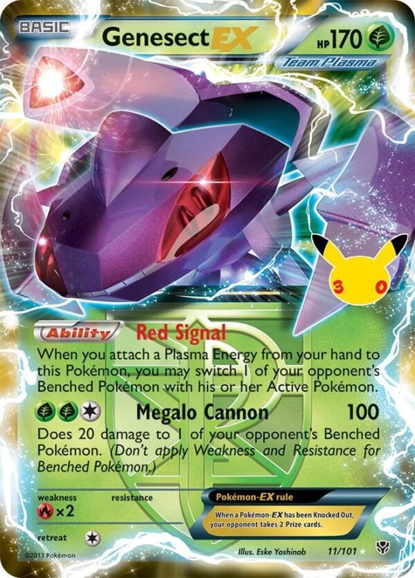 Genesect EX (Team Plasma) | 11/101 | Holofoil | ME: 30th Celebration Classic Collection Genesect EX (Team Plasma) | 11/101 | Holofoil | ME: 30th Celebration Classic Collection