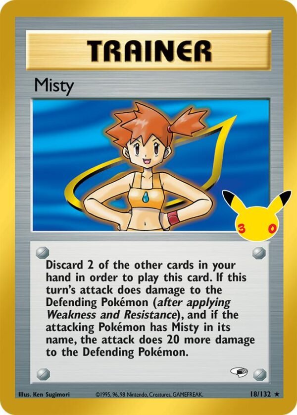 Misty | 18/132 | Holofoil | ME: 30th Celebration Classic Collection Misty | 18/132 | Holofoil | ME: 30th Celebration Classic Collection