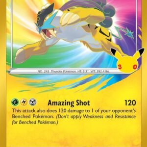 Raikou | 050/185 | Holofoil | ME: 30th Celebration Classic Collection Raikou | 050/185 | Holofoil | ME: 30th Celebration Classic Collection