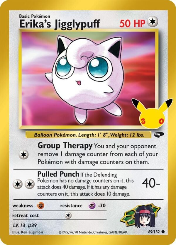 Erika’s Jigglypuff | 69/132 | Holofoil | ME: 30th Celebration Classic Collection Erika's Jigglypuff | 69/132 | Holofoil | ME: 30th Celebration Classic Collection
