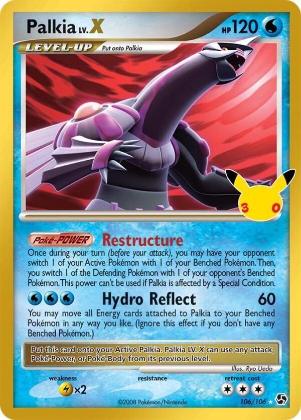 Palkia LV.X | 106/106 | Holofoil | ME: 30th Celebration Classic Collection Palkia LV.X | 106/106 | Holofoil | ME: 30th Celebration Classic Collection