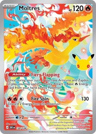 Moltres - 130/128 | 130/128 | Holofoil | ME: 30th Celebration